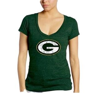 Vintage NFL GREEN BAY PACKERS Football Tee Shirt Rhinestone Embellished Small